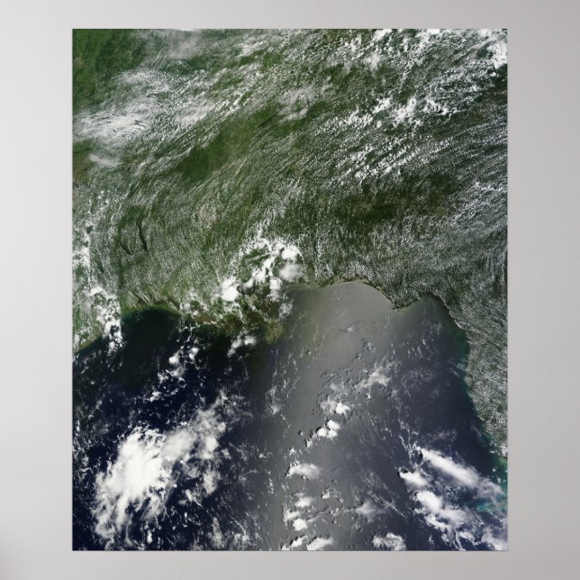 Satellite view of the Gulf of Mexico 2 Poster (Front)