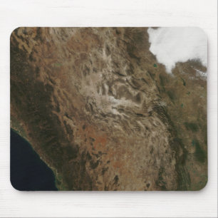 Satellite view of the landscape of central Mexi Mouse Pad
