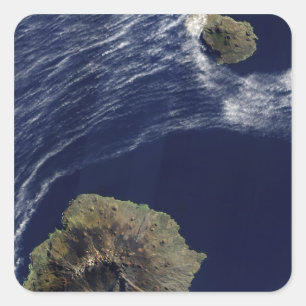 Satellite view of the Prince Edward Islands Square Sticker