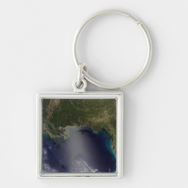 Satellite view of the Southeastern United State 2 Key Ring (Front)
