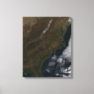 Satellite view of the Southeastern United State Canvas Print