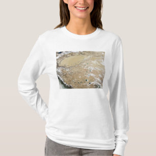 Satellite view of the Tibetan Plateau T-Shirt