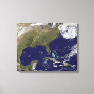 Satellite view of the United States East Coast Canvas Print