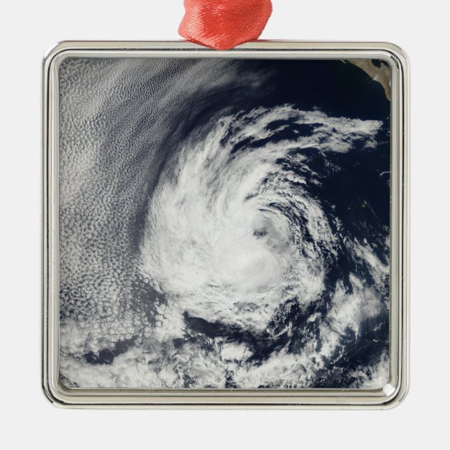 Satellite view of Tropical Depression Blas Metal Tree Decoration (Front)