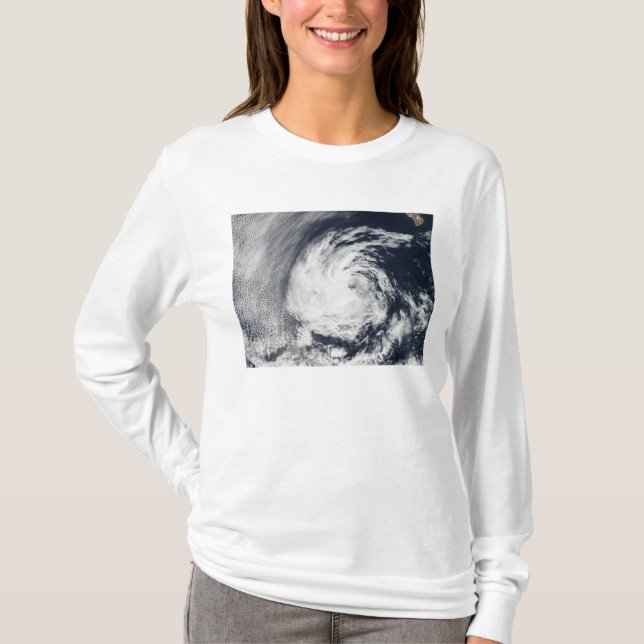 Satellite view of Tropical Depression Blas T-Shirt (Front)