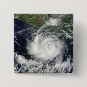 Satellite view of Tropical Storm Darby 15 Cm Square Badge