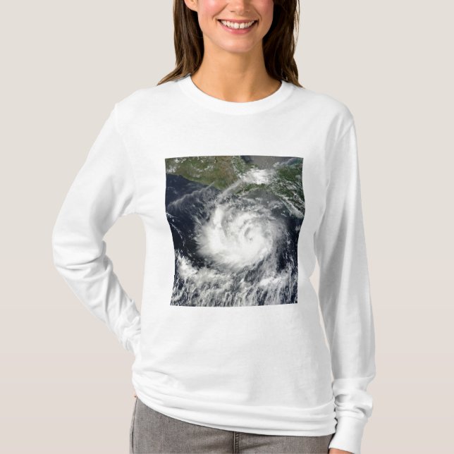 Satellite view of Tropical Storm Darby T-Shirt (Front)