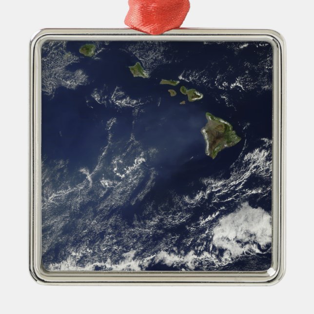 Satellite view of volcanic fog metal tree decoration (Front)