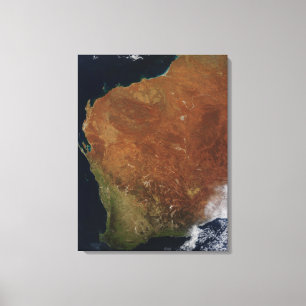 Satellite view of Western Australia Canvas Print