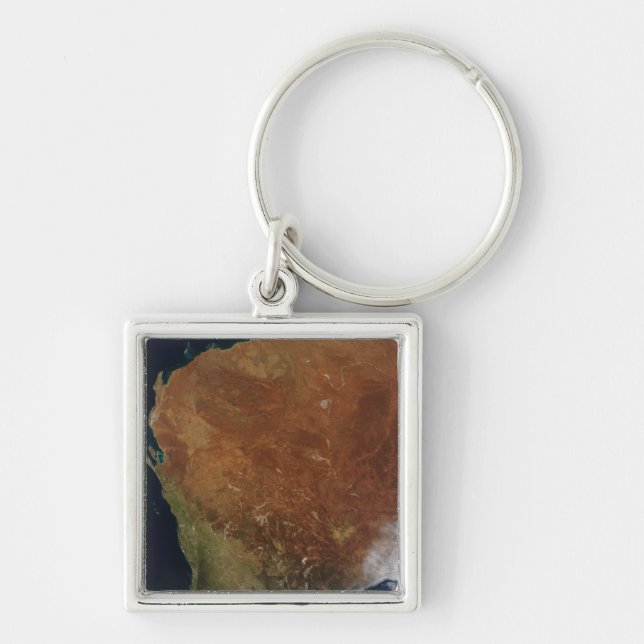 Satellite view of Western Australia Key Ring (Front)