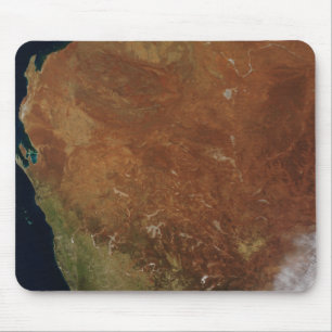 Satellite view of Western Australia Mouse Pad