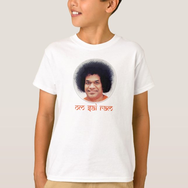 Sathya Sai Baba Kid's T-Shirt Poly-Cotton (Front)