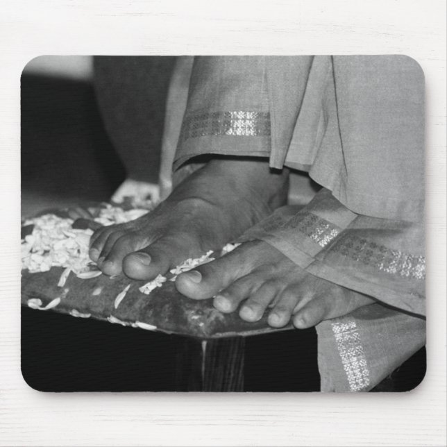 Sathya Sai Baba Lotus Feet on Mousepad (Front)