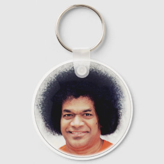 Sathya Sai Baba Portrait on Keychaine Key Ring