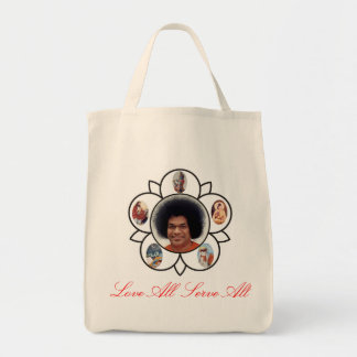 Sathya Sai Baba Portrait on Organic Cotton Bag