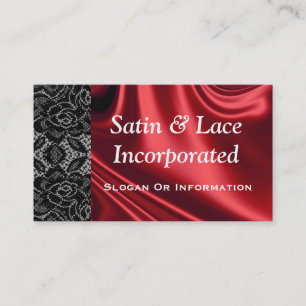 Satin And Lace Business Cards