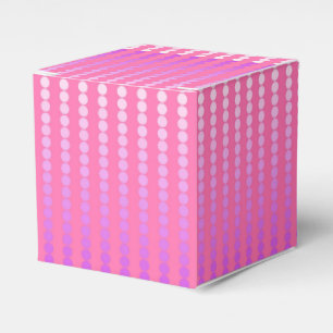 Satin dots - pink and orchid favour box