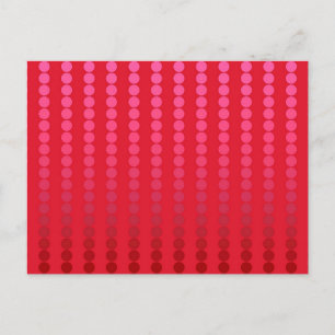 Satin dots - shades of deep red postcard