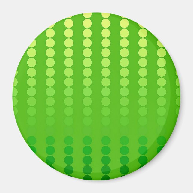 Satin dots - shades of lime green magnet (Front)