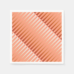 Satin dots - shades of peach napkin