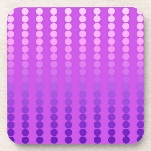 Satin dots - violet and orchid coaster