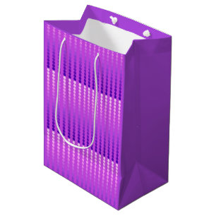 Satin dots - violet and orchid medium gift bag