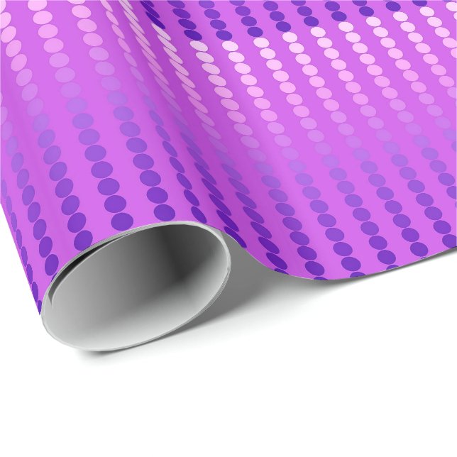 Satin dots - violet and orchid wrapping paper (Roll Corner)
