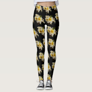 Satin Flowers Leggings
