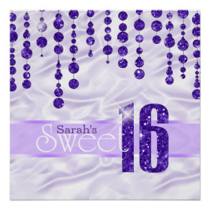 Satin Jewel Sweet Sixteen Purple ID260 Poster