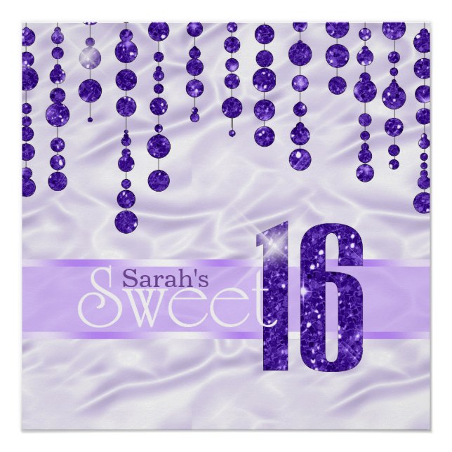 Satin Jewel Sweet Sixteen Purple ID260 Poster (Front)