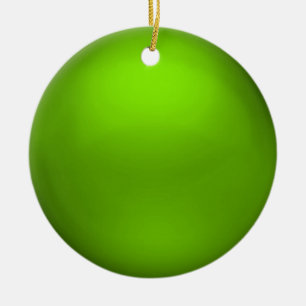 Satin Lime Orb Ornament