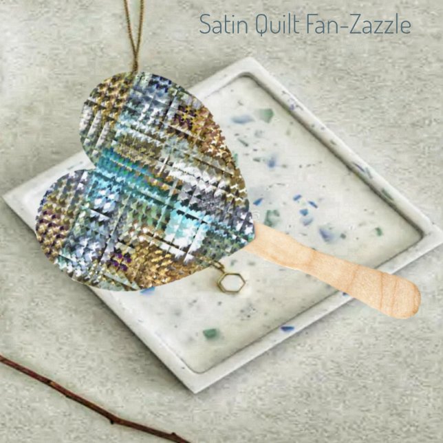 Satin Quilt  Hand Fan (Creator Uploaded)