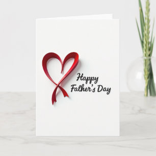 Satin Ribbon Fathers Day Card