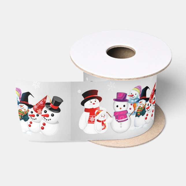 Satin Ribbon/Snowmen Ribbon (Spool)