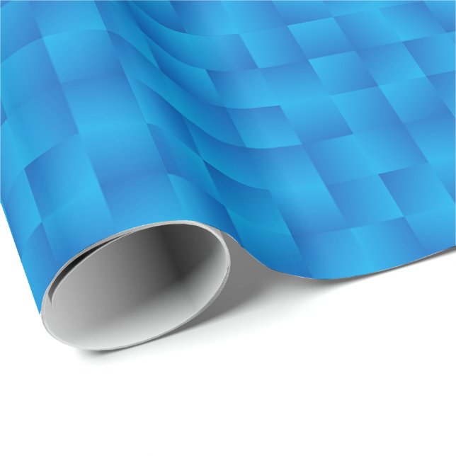 Satin Ribbons - Cobalt blue Wrapping Paper (Roll Corner)