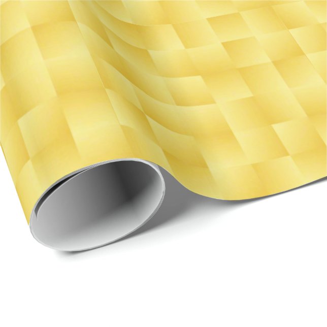 Satin Ribbons - Mustard gold Wrapping Paper (Roll Corner)