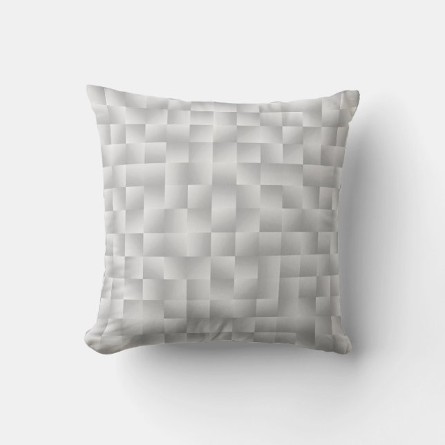 Satin Ribbons - Silver grey Cushion (Front)