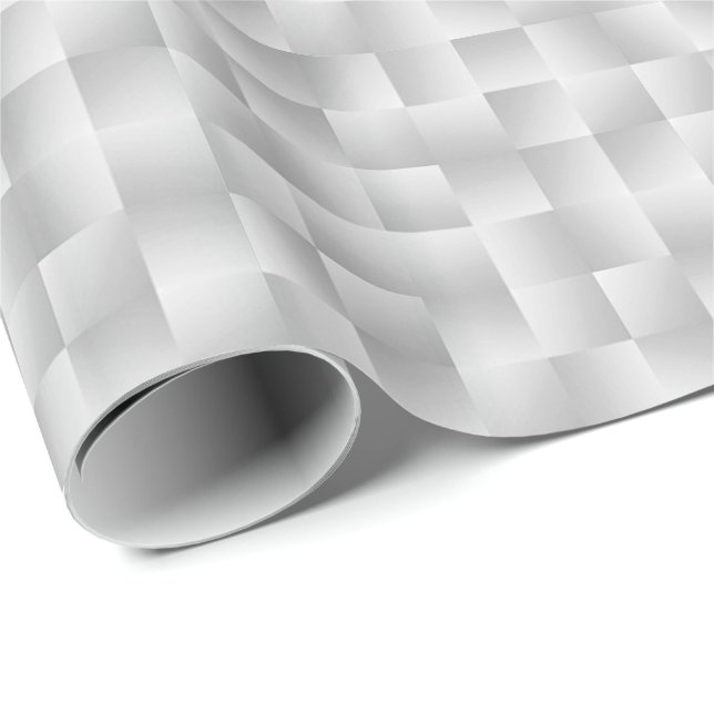 Satin Ribbons - Silver grey Wrapping Paper (Roll Corner)
