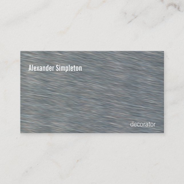 Satin Steel Background Texture Business Card (Front)