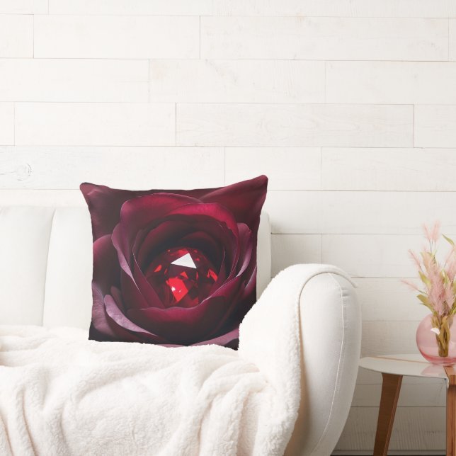 Satinheart Rouge – Ruby Rose Pillow (Couch)