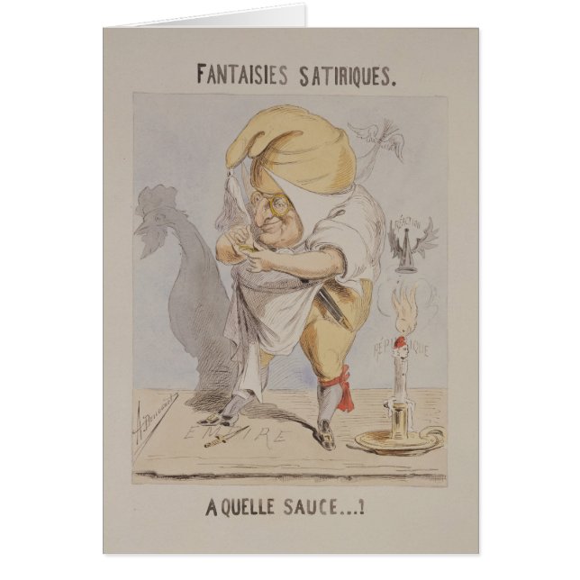 Satirical Fantasies, caricature of Adolphe (Front)