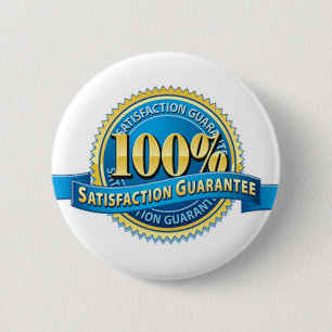 Satisfaction Guarantee Button Pins