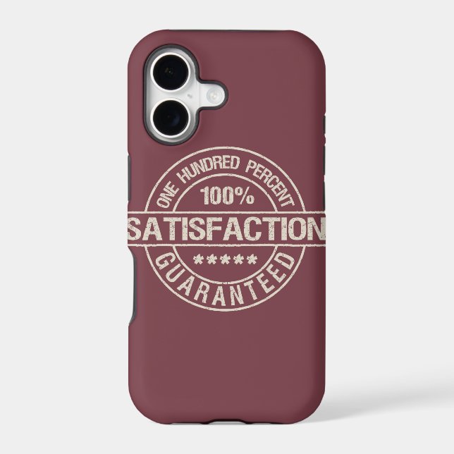 SATISFACTION GUARANTEED iPhone 5 case-mate (Back)