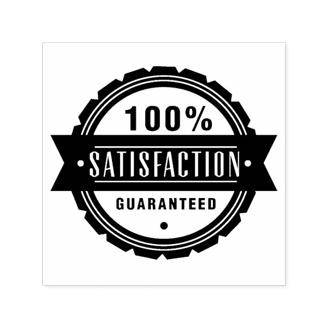 Satisfaction guaranteed self-inking stamp (Design)