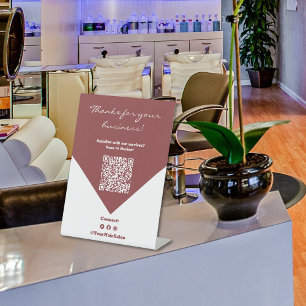 Satisfied Customer Review Invitation Pedestal Sign