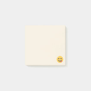 Satisfied Emoji Face Post-it Notes