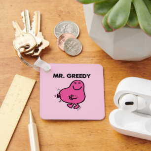 Satisfied Mr. Greedy Key Ring