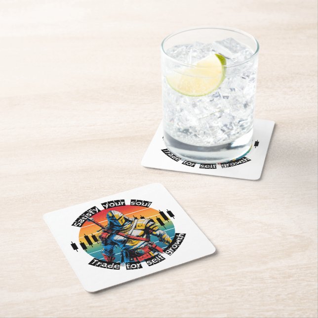 Satisfy | Trade motivation | Fantasy Design Square Paper Coaster (Insitu)