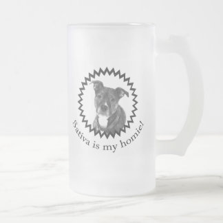 Sativa Is My Homie Frosted Mug