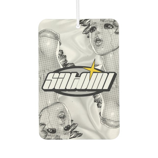 satomi motorsport "𝙬𝙚𝙚𝙥4𝙢𝙚" car air freshener (Front)